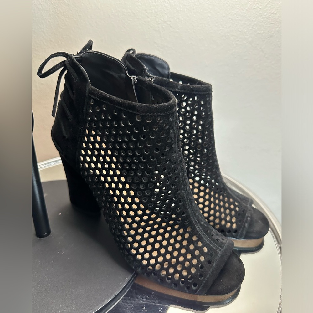Gianni Bini black suede ankle bootie